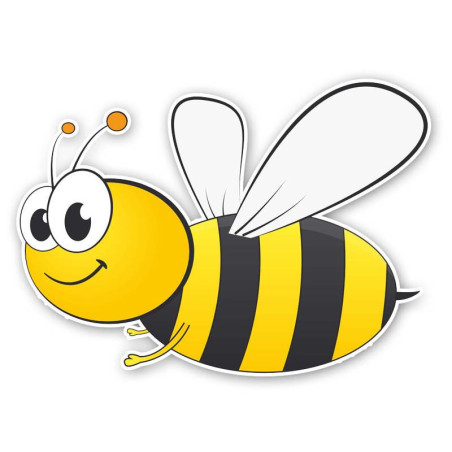 Autocollant Abeille Rigolotte qui vole