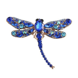 Magnifique Broche libellule - couleur bleu