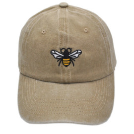 Casquette Abeille Denim Couleur Beige