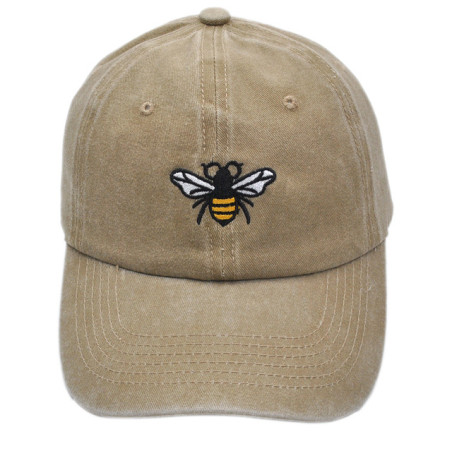 Casquette Abeille Denim Couleur Beige