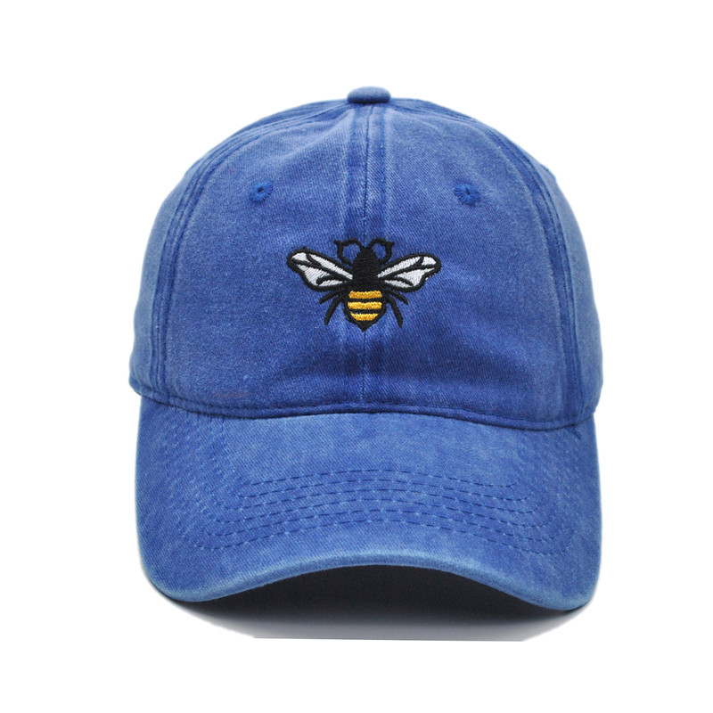 Casquette Abeille Denim Couleur Bleu