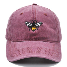 Casquette Abeille Denim Couleur Rouge