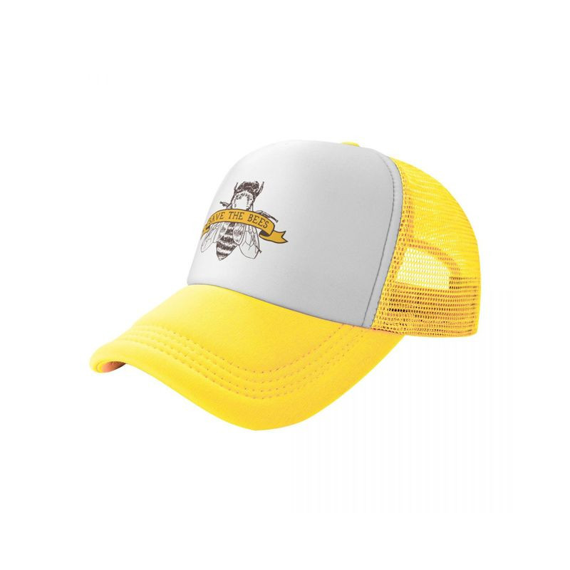 Casquette Abeille "Sauvez les abeilles!\" Couleur Jaune