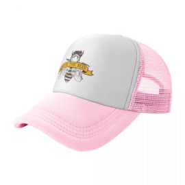 Casquette Abeille "Sauvez les abeilles!\" Couleur Rose