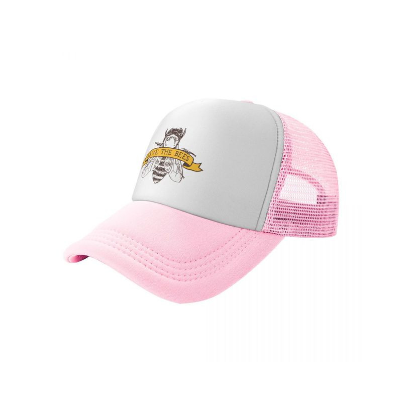 Casquette Abeille "Sauvez les abeilles!\" Couleur Rose