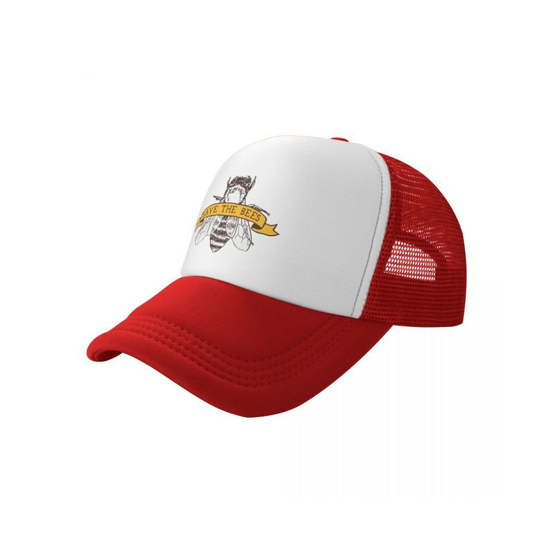 Casquette Abeille "Sauvez les abeilles!\" Couleur Rouge