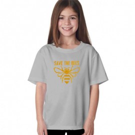 Tshirt Sauvez les Abeilles pour filles gris
