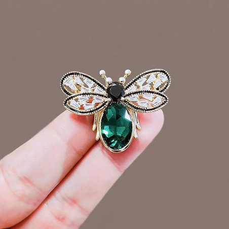 Détails Broche Duo Abeille  – Duo d'Abeilles et Joyaux