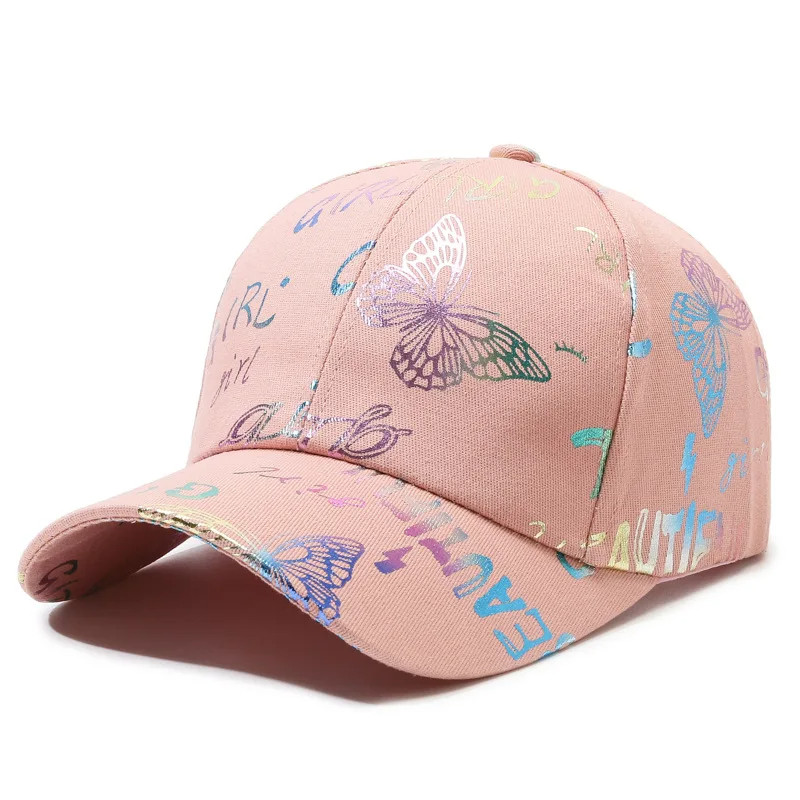 Casquette Graffiti de Papillons - Couleur Rose