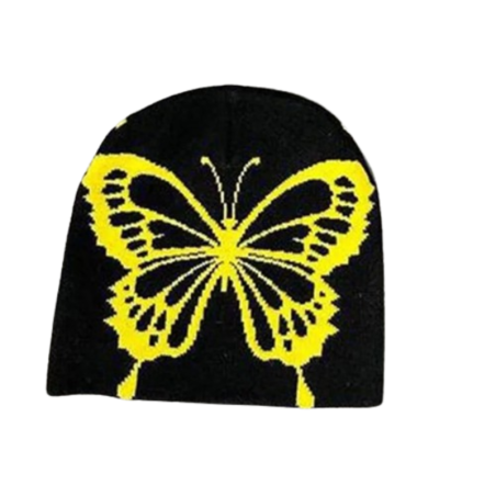Bonnet Papillon Vintage - Couleur Jaune