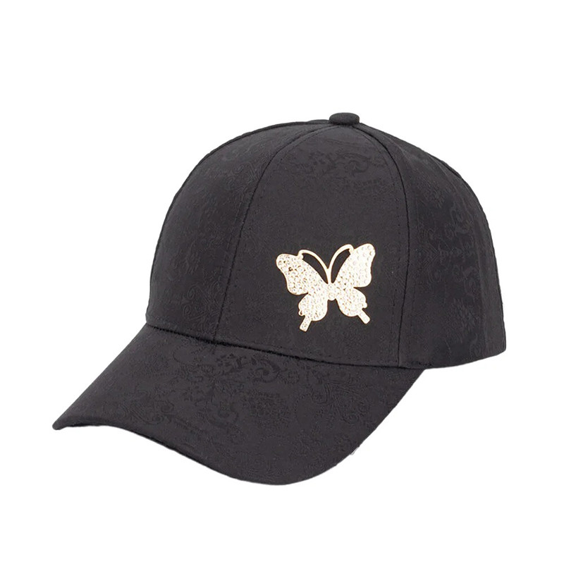Casquette Mini Papillon Strass - Couleur Noir