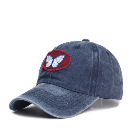 Casquettes de baseball à Broderie Papillon - Couleur Bleu