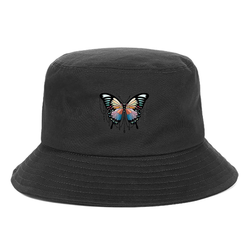 Bob Papillon avec Grand Papillon Coloré - Couleur Noir