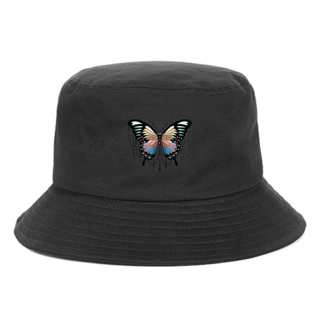 Bob Papillon avec Grand Papillon Coloré - Couleur Noir