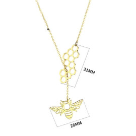 dimensions Pendentif abeille géométrique