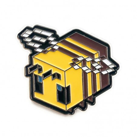 Cute Minecraft Pixel Bee Pin | Unique Geek Jewelry Gift Idea