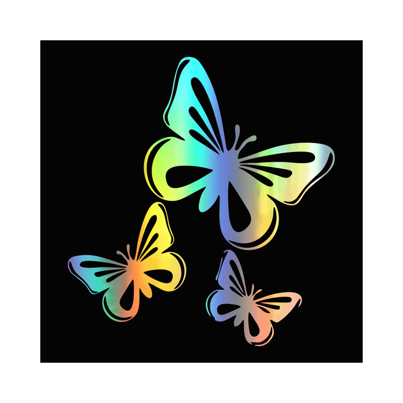 Stickers Papillons - Vols des Papillons Multicolore