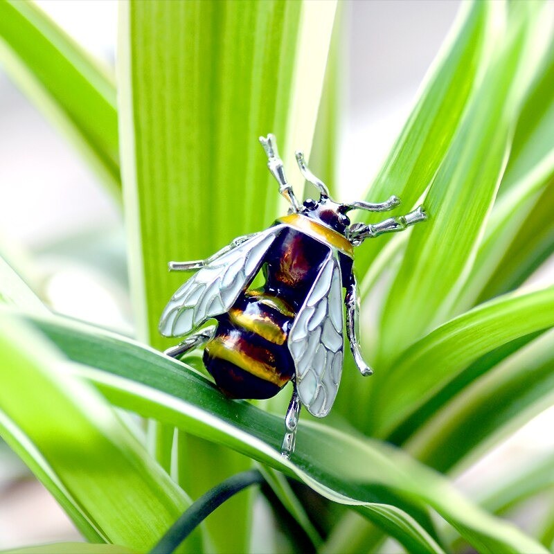 Cute Mini Bee Enamel Brooch | Unique Bee Lover Gift Idea