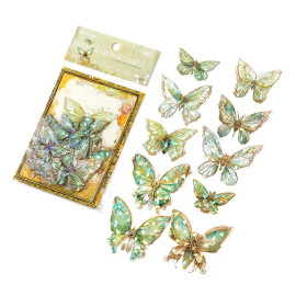 Adesivi Murali Farfalla 3D | Set 20 Pezzi Scintillanti