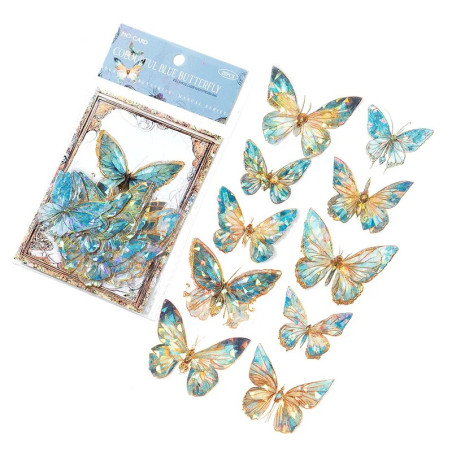 Stickers Mariposa 3D | 20 Piezas Brillantes | Decoración Pared
