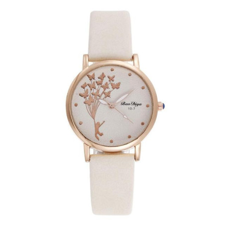 Montres Bracelet Papillon à Quartz couleur Blanc