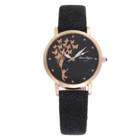 Montres Bracelet Papillon à Quartz couleur Noir
