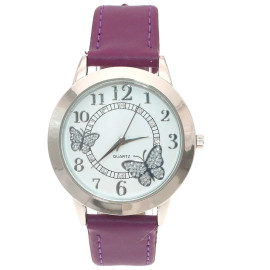 Montres-bracelet à Quartz pour femmes couleur violet