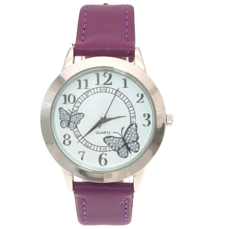 Montres-bracelet à Quartz pour femmes couleur violet