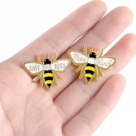 Lot de deux pin's en émail - Save the Bees - Bee Kind !