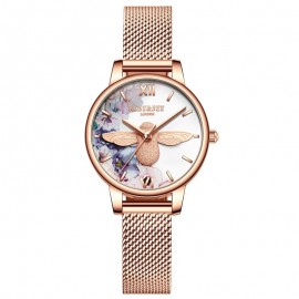 Magnifique montre Abeille pour femmes - Quartz japonais - bracelet metal