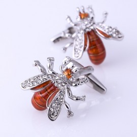 magnifiques boutons de manchette abeille pour hommes