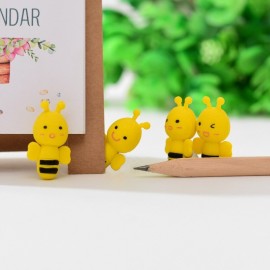 Gommes à crayon petite abeille jaune