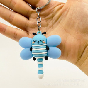 Porte-clés Libéllule pour Enfant couleur Bleu