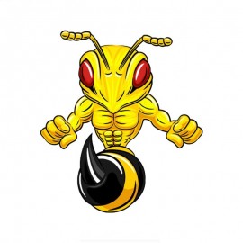 Autocollants abeille - bee killer - modele 2