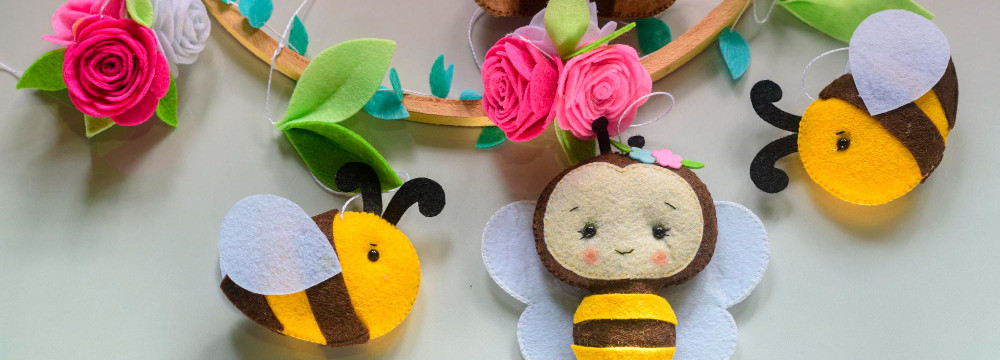 Broderie abeille