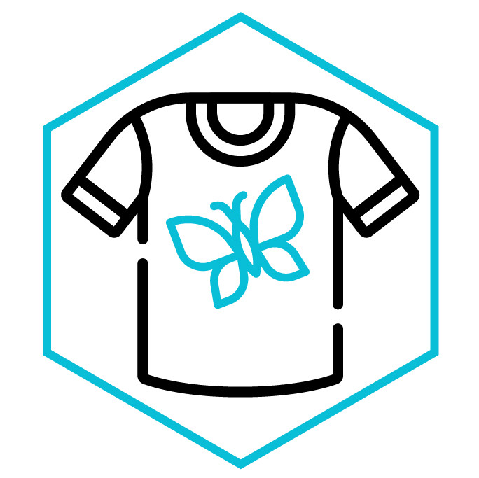 icône de la catégorie T-shirt Papillons