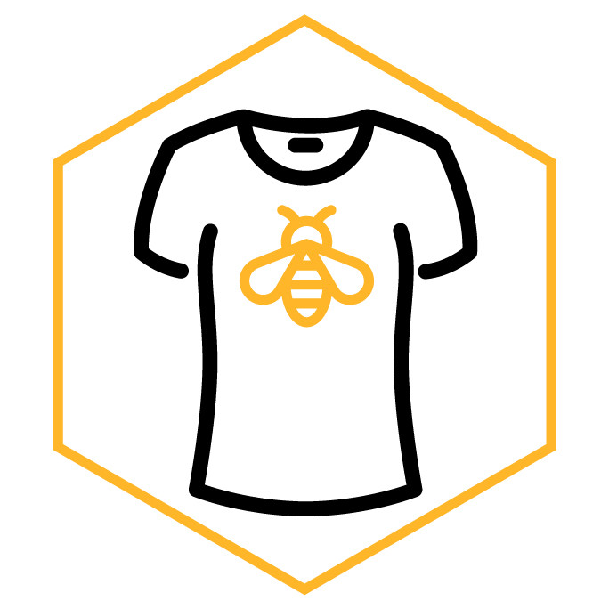 icône de la catégorie Tshirt Abeille Femme